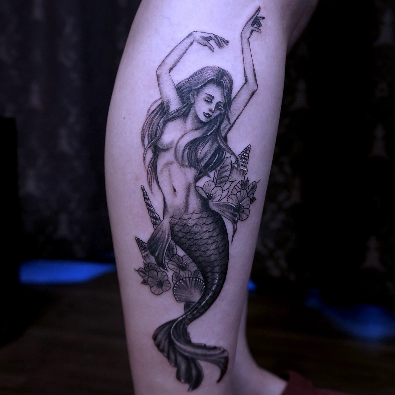 人魚のタトゥー作品